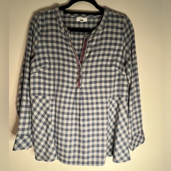 J Jill peplum style top size petite small - Picture 1 of 4